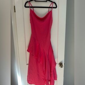 Pink Monelles dress with ruffle